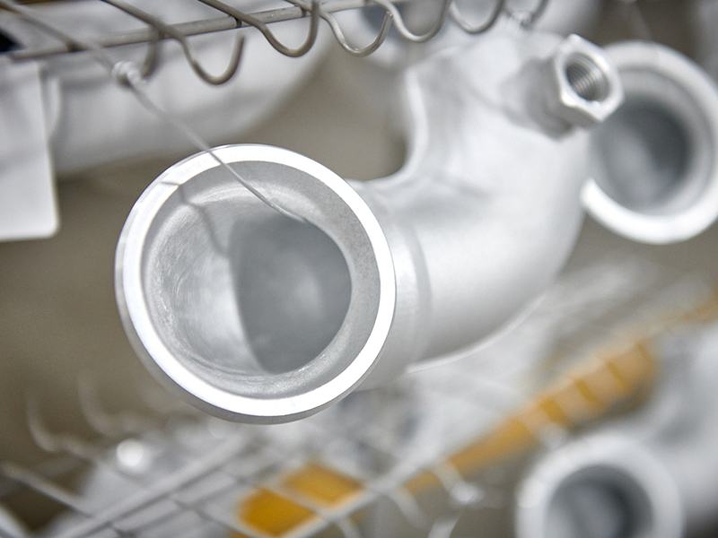 Chemical etching in pipe to prepare for secondary processes