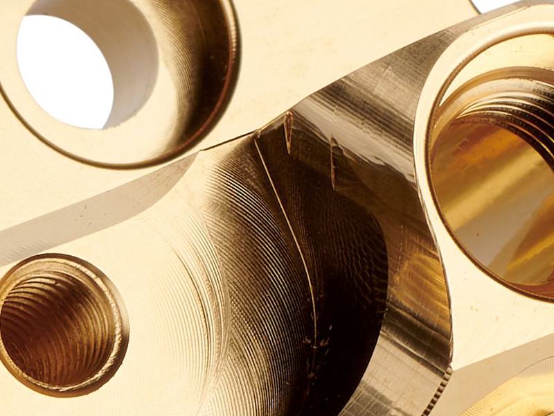 Gold covered part